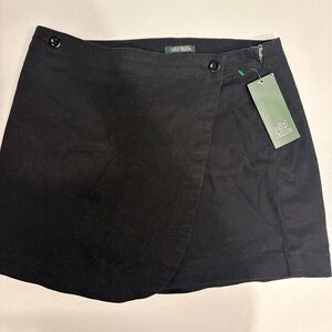 Wild Fable Black Button Skort size 4
